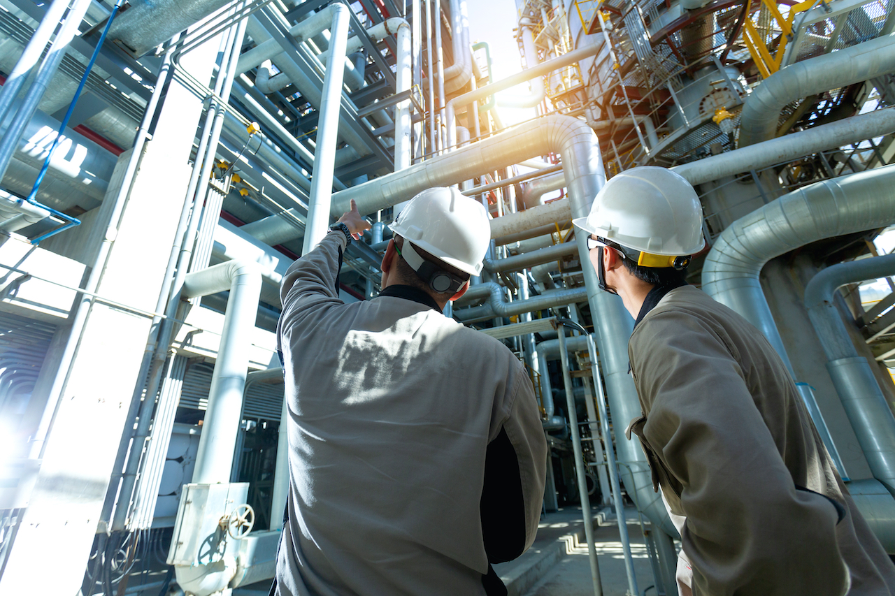 Qualifiziertes Industrieservice Personal an der Anlage